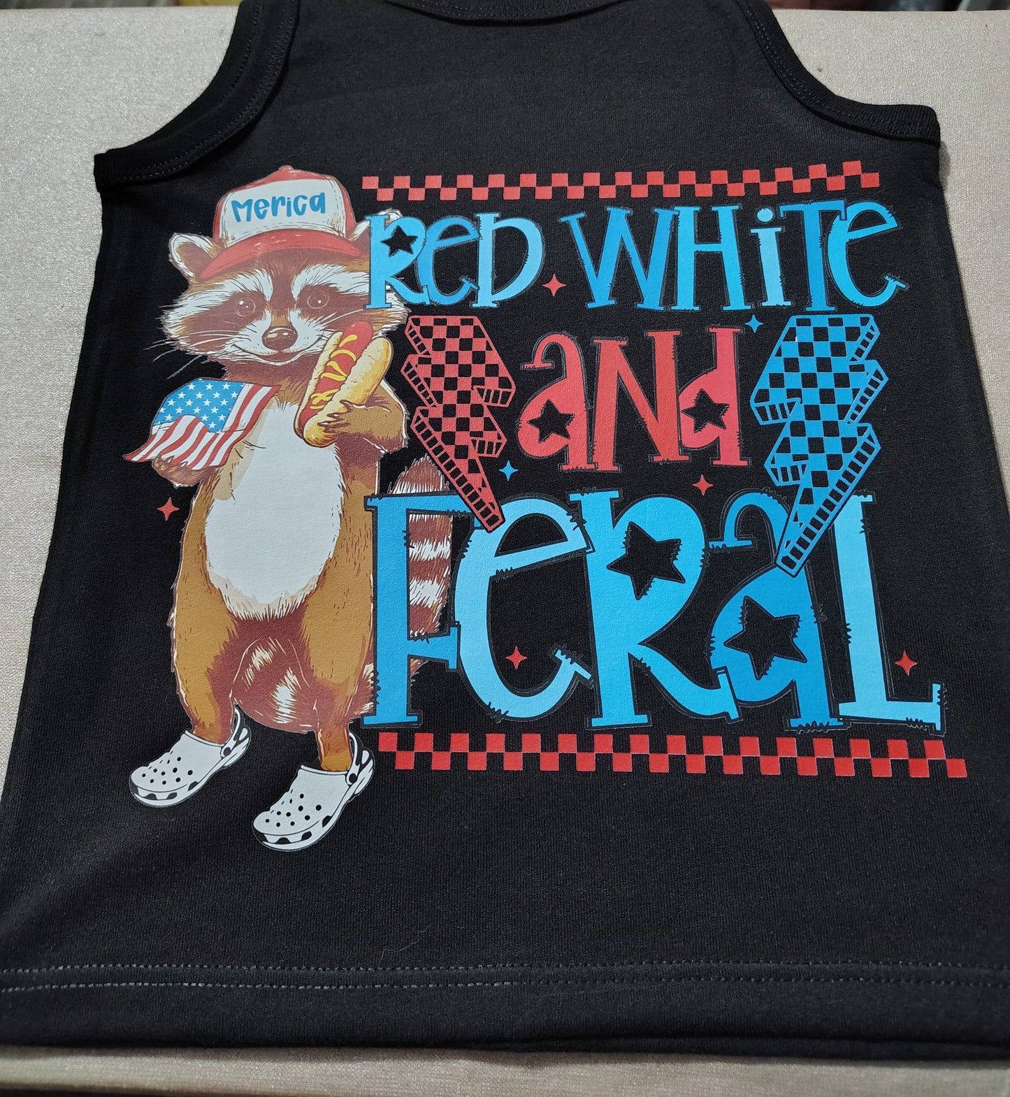 Patriotic & Feral Raccoon
