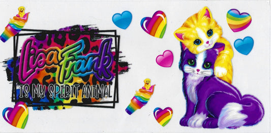 Lisa Frank cats; cup