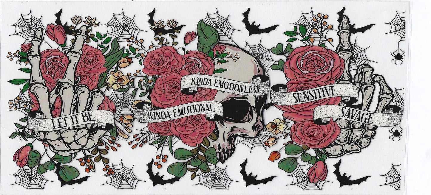 Roses & Skull cup