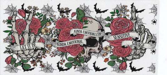Roses & Skull cup