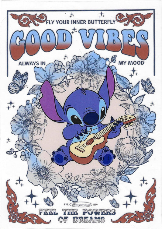 Blue Dog Guitar decal