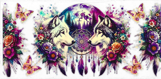 Wolves & Dream Catcher-wrap