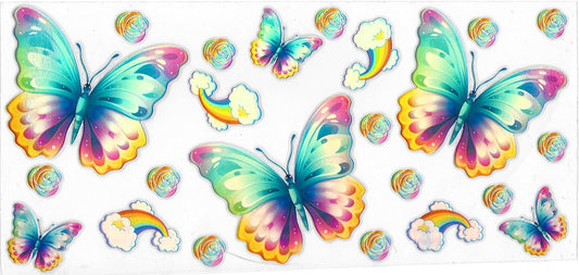 Colorful Butterflies-wrap